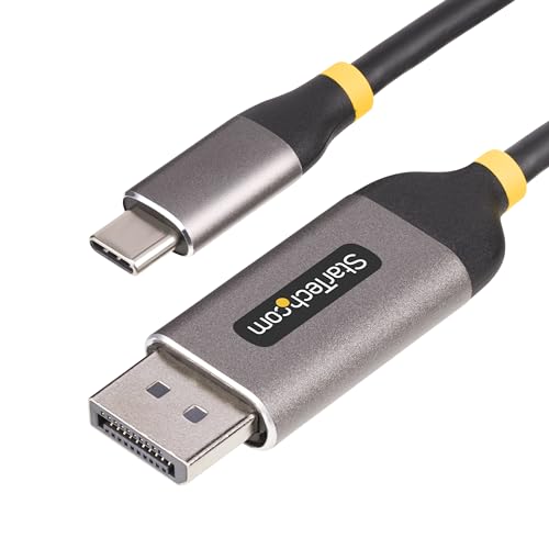 Startech.Com Cavo Usb-C A Displayport Da 3M, 8K 60Hz, 4K 144Hz, Hdr, Adattatore Usb Tipo-C A Dp 1.4, Compatibile Usb4/Tb3/4