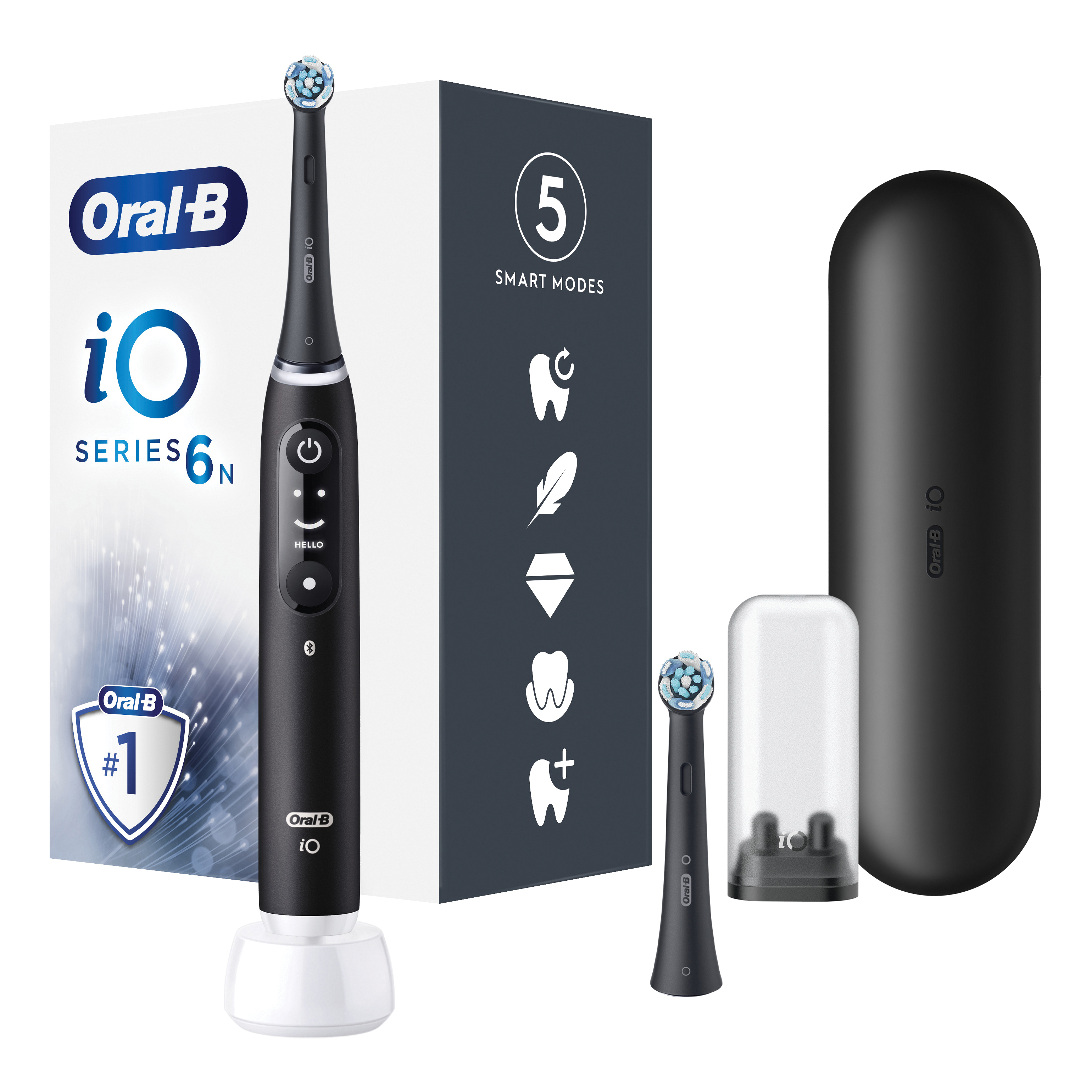 Oral-B Io 6 Pw Black Spazz+2R.