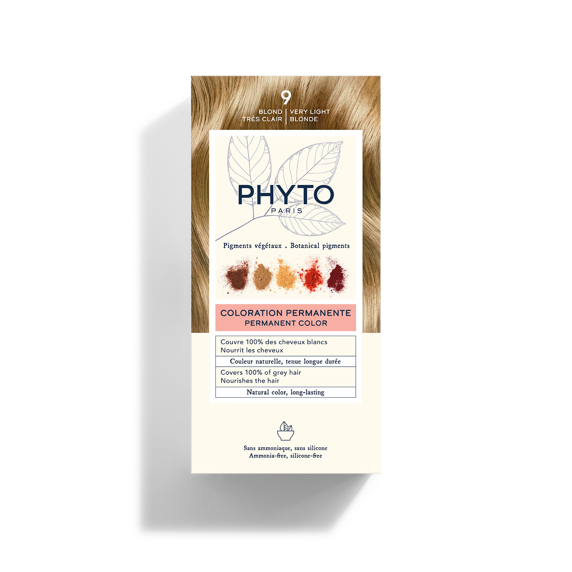 Phyto Phytocolor Colorazione Permanente Tinta Numero 9 - Tinta Capelli Colore Biondo Chiarissimo