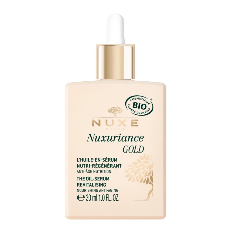 Nuxe Nuxuriance Gold Olio Siero Nutri-Rigenerante - Siero Viso Nutriente Anti-Età - 30 Ml