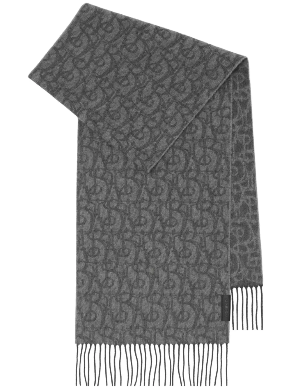 Burberry B Charm sashmere scarf - Grigio