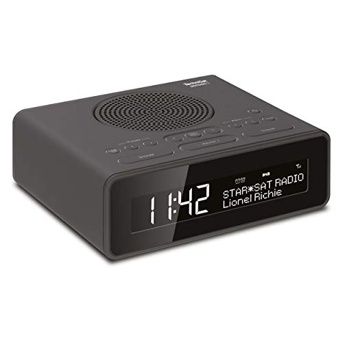 Technisat Digitradio 51 - Radiosveglia Dab+ (Dab, Fm, Due Orari Di Sveglia, Funzione Posponi, Timer Di Spegnimento, Display Dimmerabile, Ingresso Per
