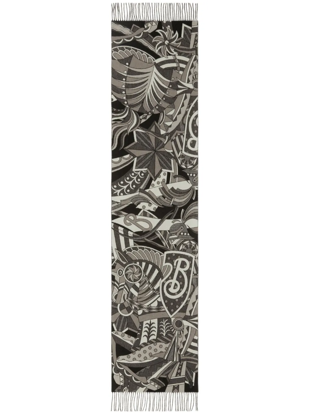 Burberry Carousel EKD scarf - Grigio
