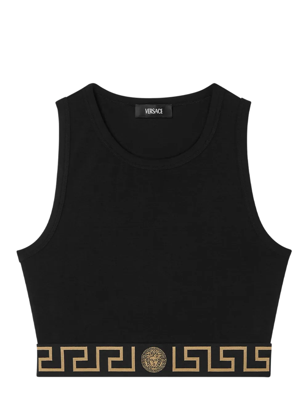 Versace Greca Border cropped top - Nero