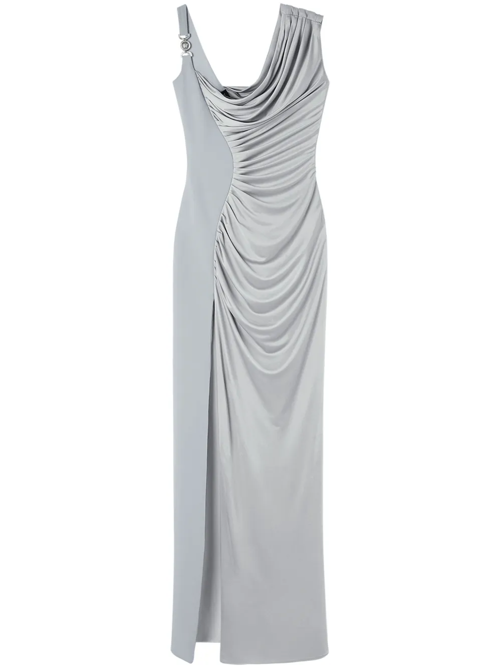 Versace Medusa '95 draped gown - Grigio
