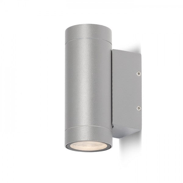Faretto mizzi ii grigio argento 230v gu10 2x35w ip54