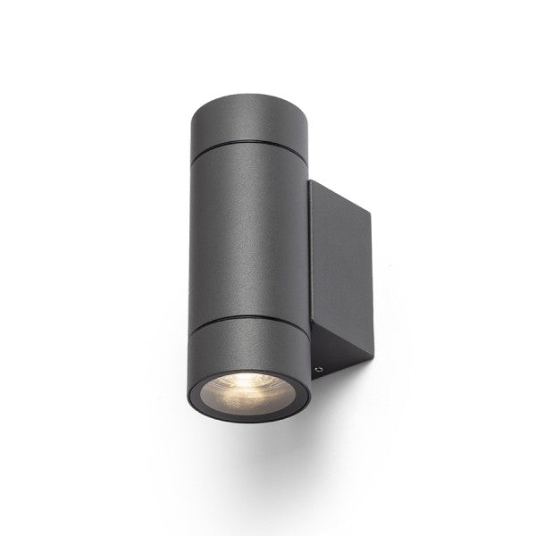 Lampada applique mizzi new ii da parete grigio antracite 230v gu10 2x35w ip65