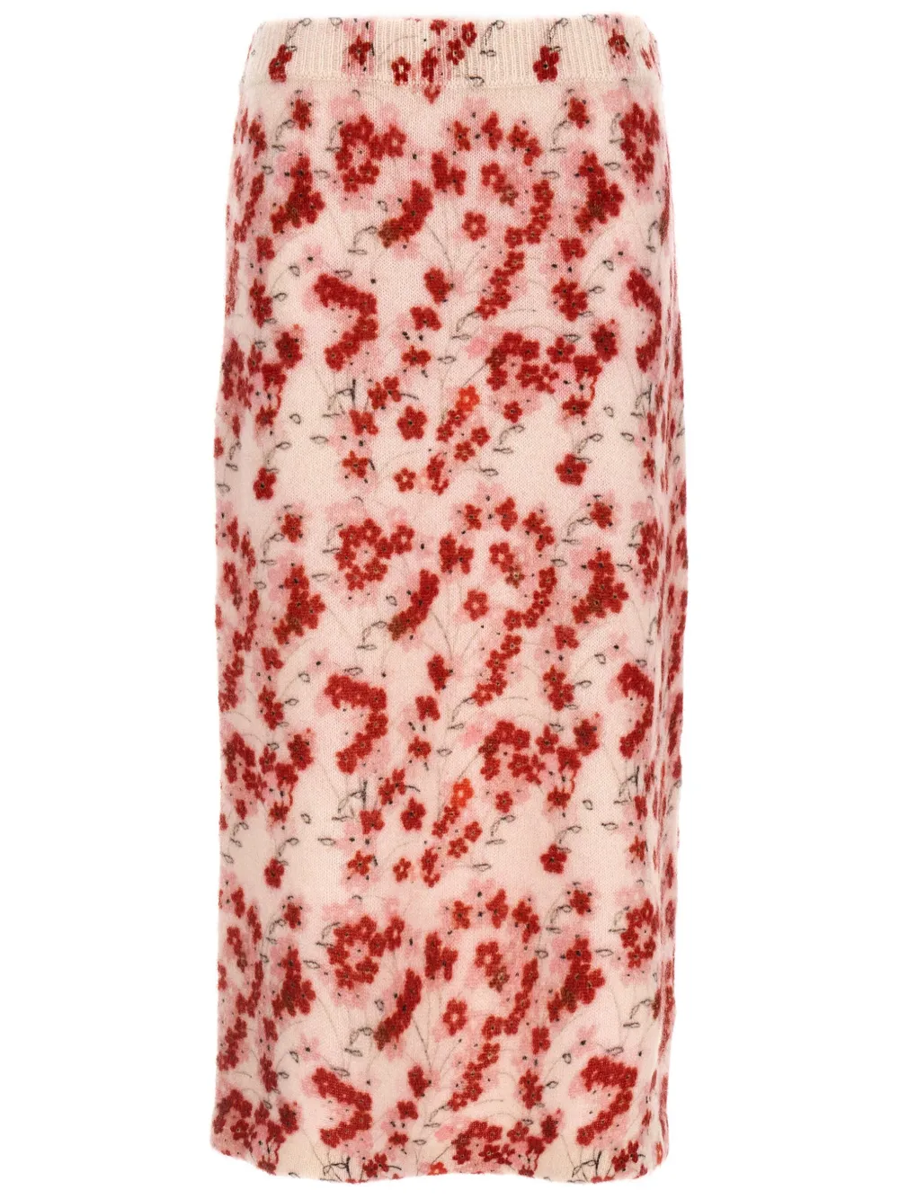 Bernadette floral knitted skirt - Rosa
