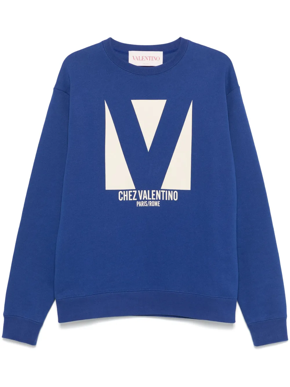 Valentino Garavani Chez Valentino-print sweatshirt - Blu