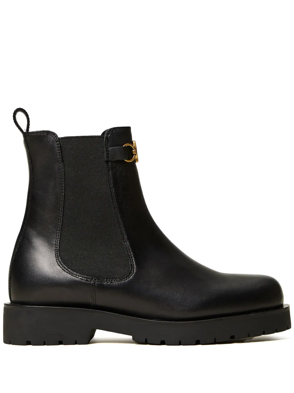 TWINSET Oval T leather Chelsea boots - Nero