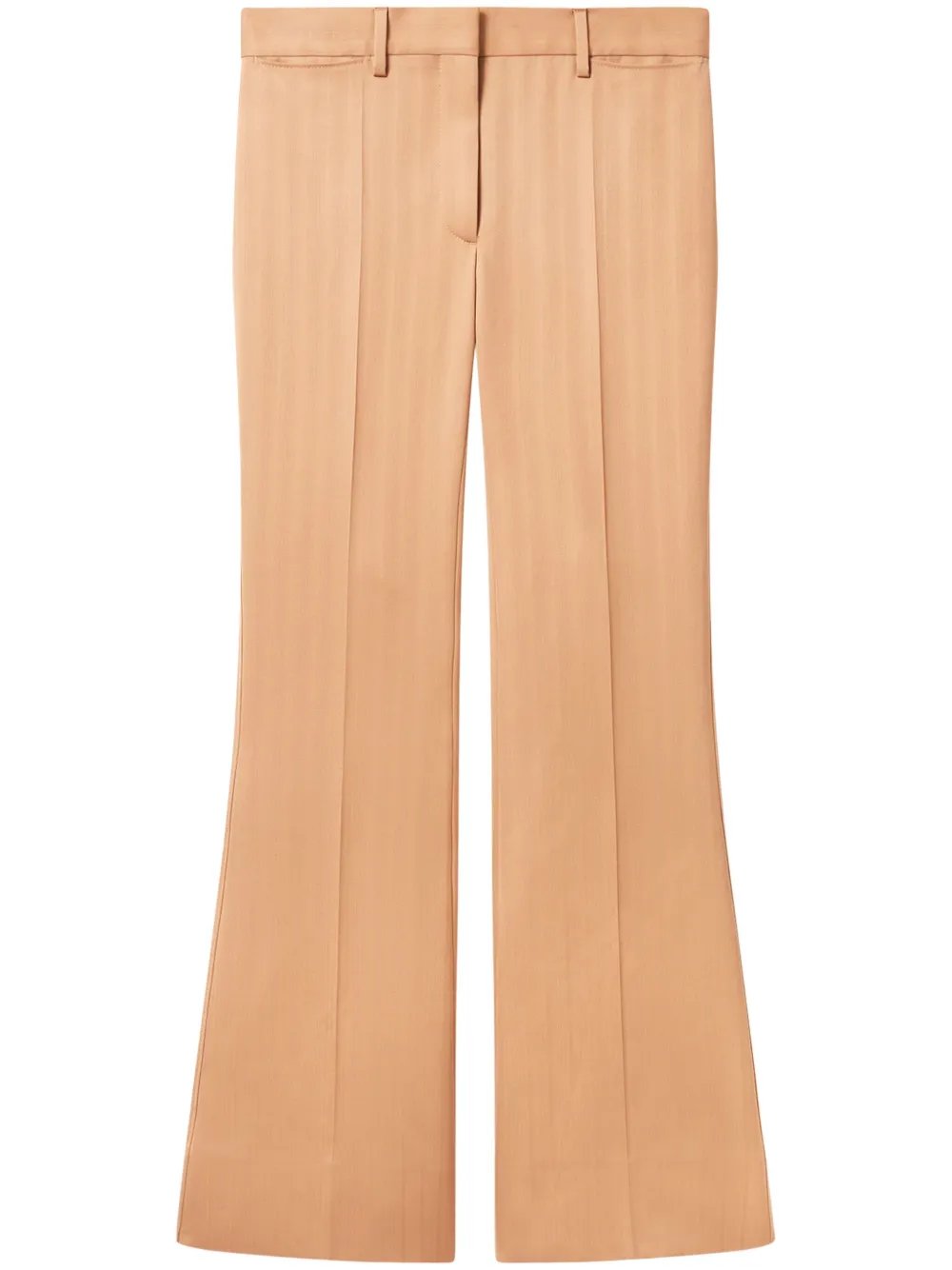 Stella McCartney low-rise striped trousers - Marrone