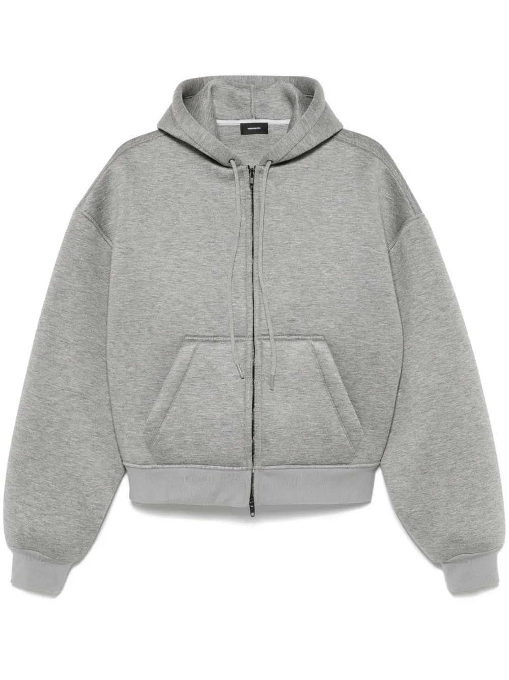 WARDROBE.NYC scuba-jersey hoodie - Grigio