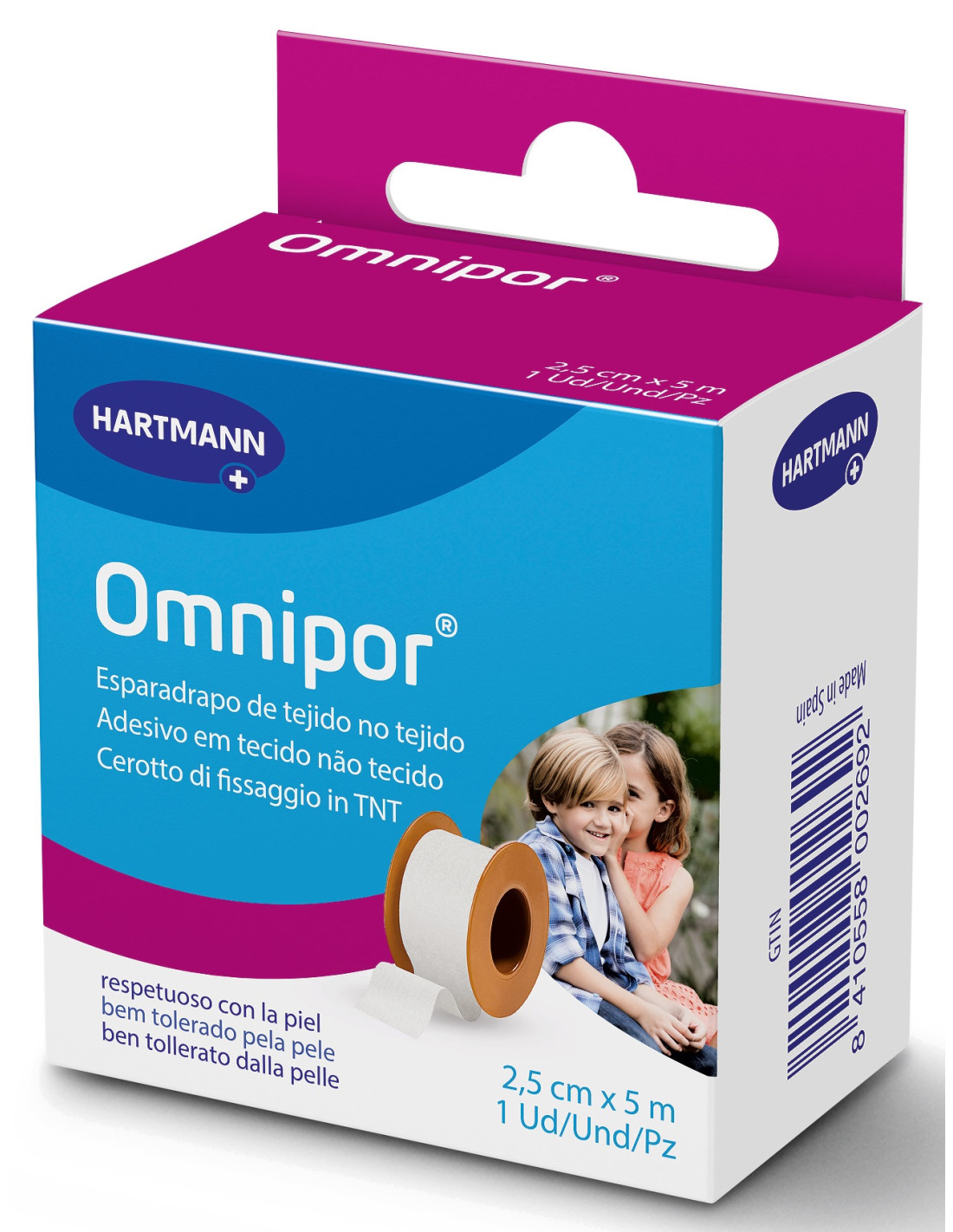 Omnipor Cerotto Ipoallergenico In Tnt 2,5Cm X 5M