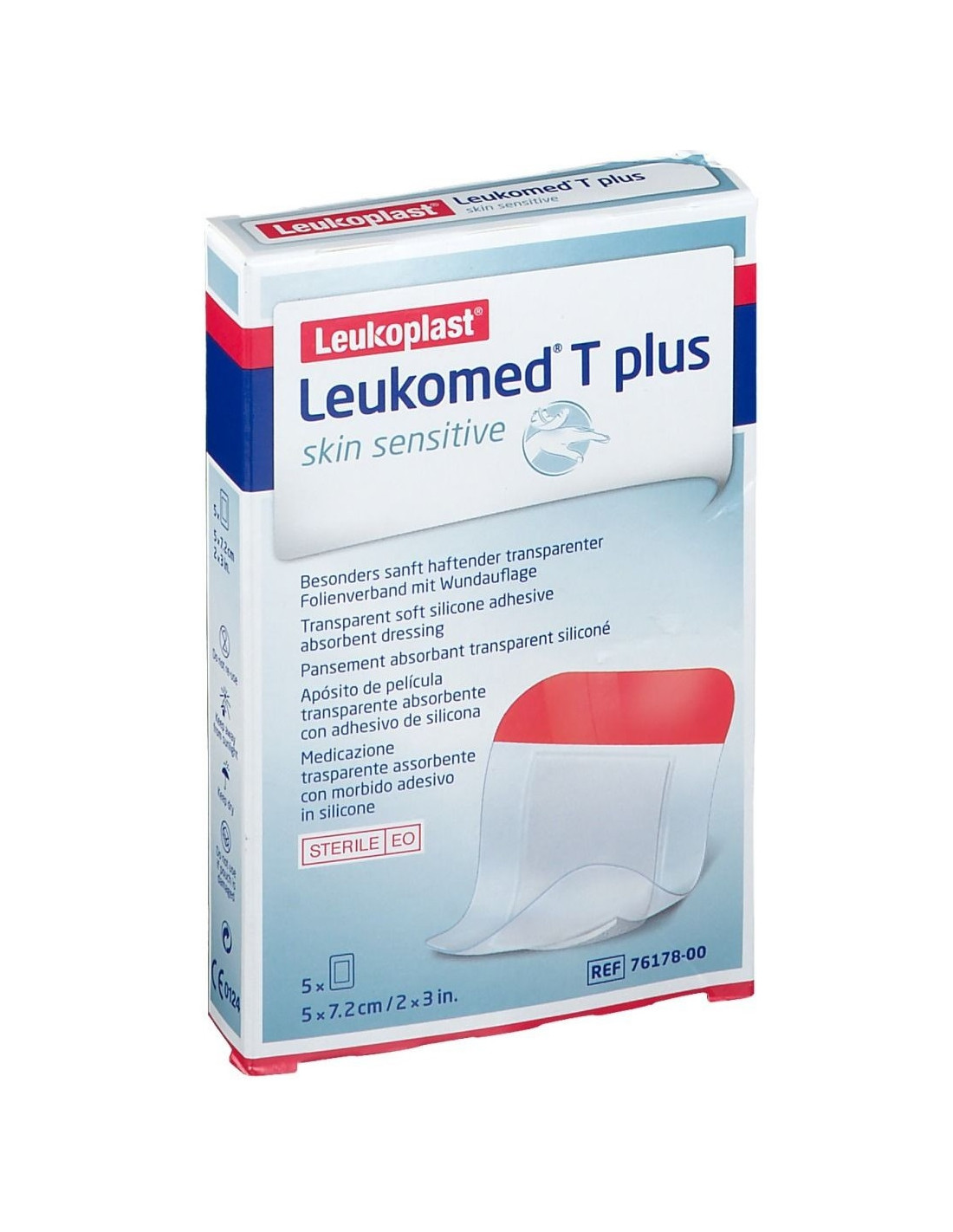 Leukomed T Plus Skin Sensitive Medicazione Sterile Trasparente 5Pz