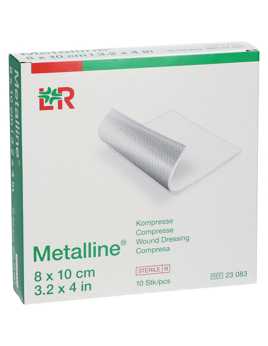 Metalline Compresse Medicazione Drenante Per Tracheostomia 8X10 10Pz