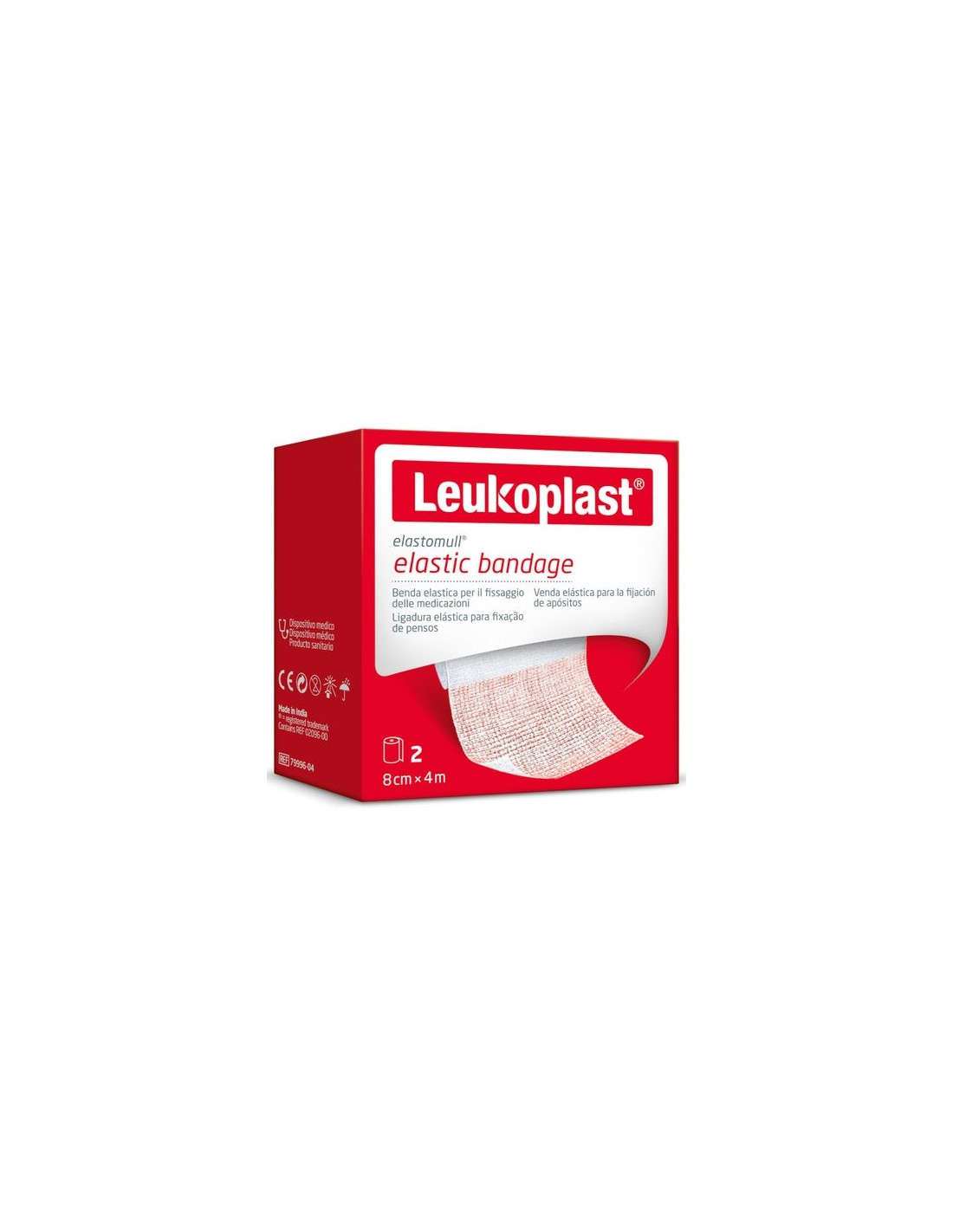 Leukoplast Elastomull Benda Elastica Di Fissaggio 4M X 8Cm