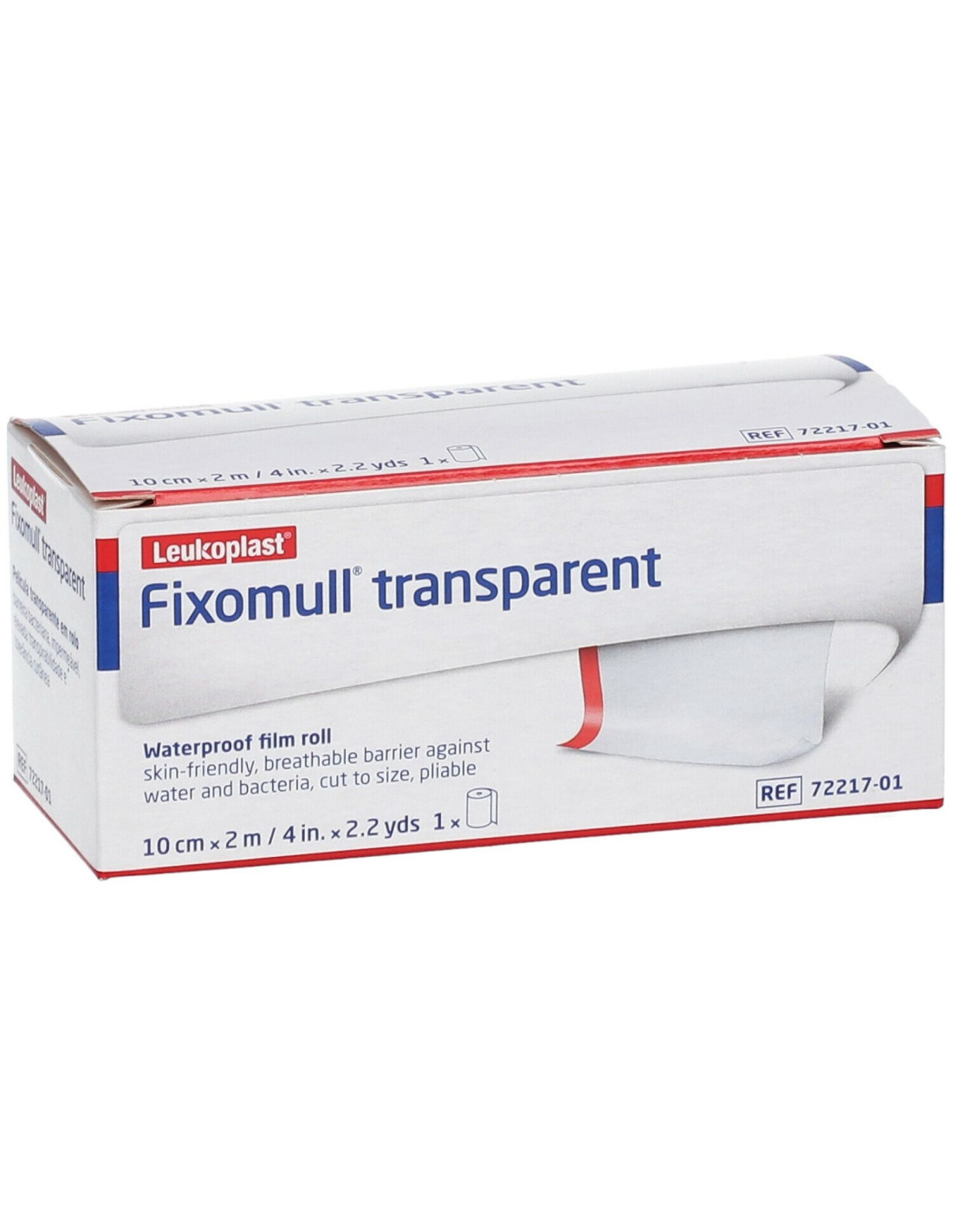 Fixomull Transparent Garza Adesiva Per Il Fissaggio 2M X 10Cm