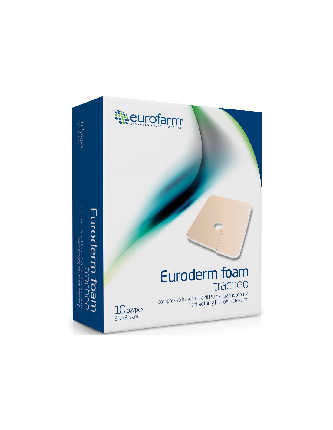 Euroderm Foam Tracheo Medicazione In Poliuretano Per Tracheotomia
