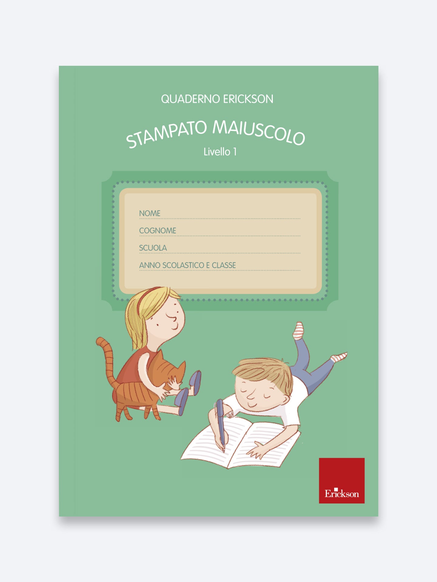 Quaderno Erickson Per La Disgrafia - Livello 1 - Stampato Maiuscolo | Prima E Seconda Classe Primaria | Scuola Primaria - Classe Prima, Primaria -