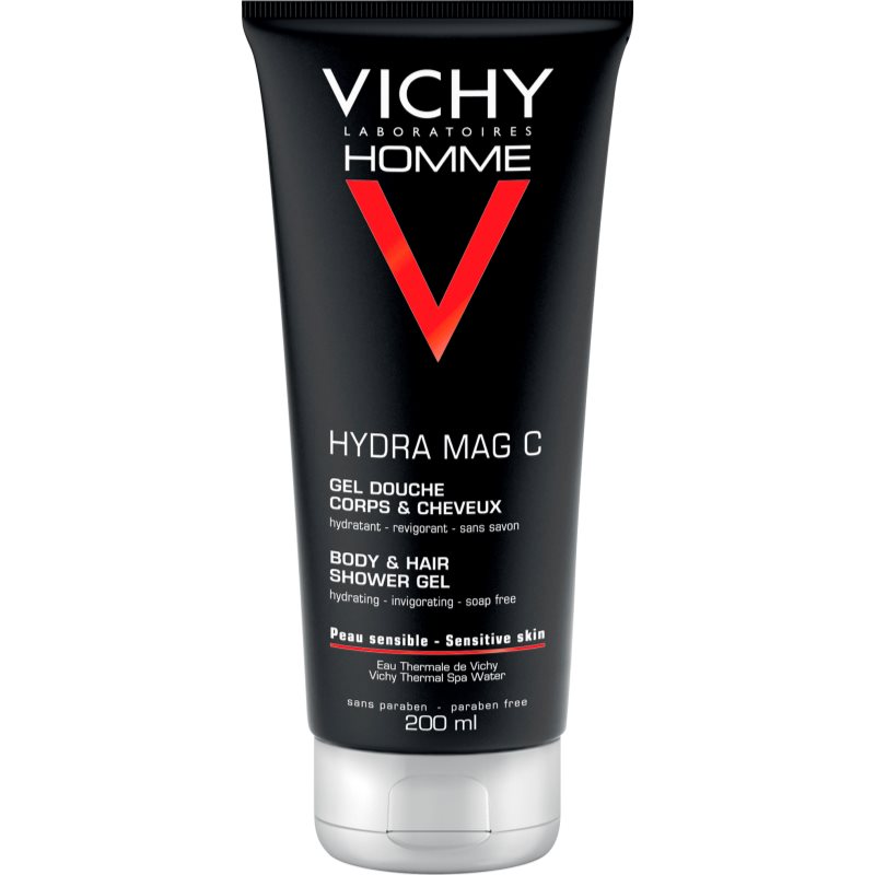 Vichy Homme Hydra-Mag C Duschgel Für Körper Und Haar 200 Ml