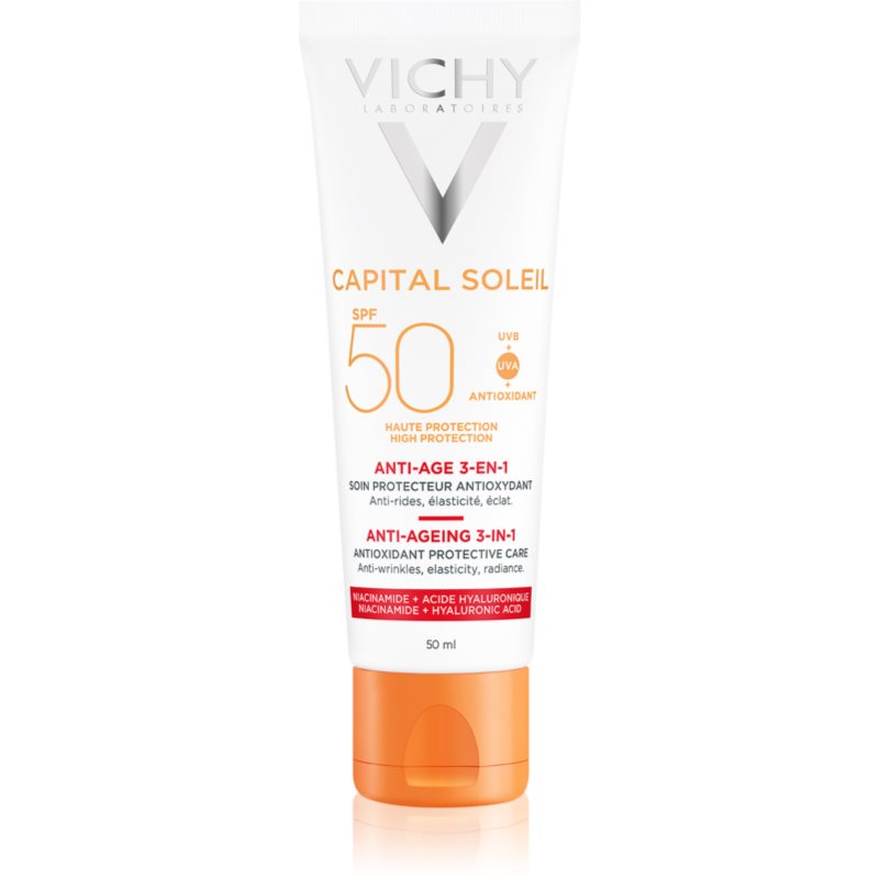 Vichy Capital Soleil Schützende Creme Gegen Hautalterung Spf 50 50 Ml