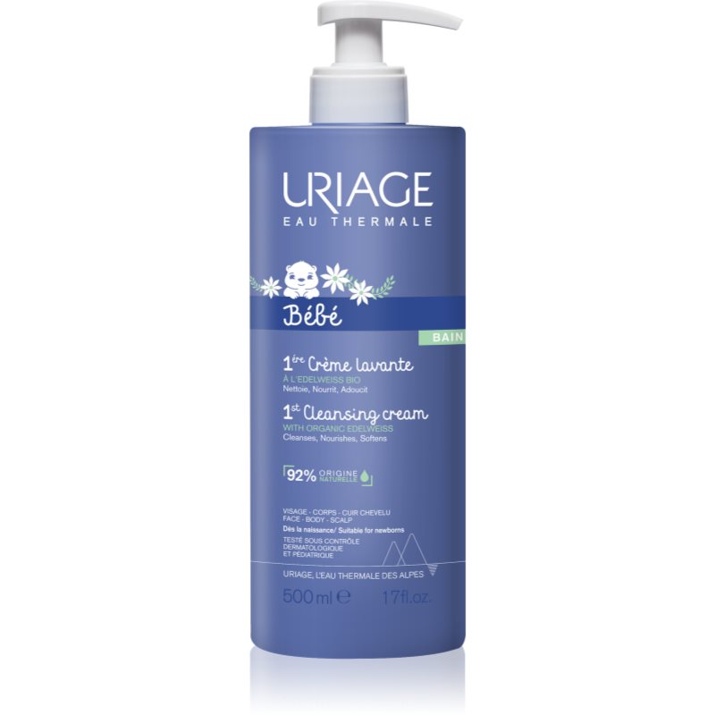 Uriage Bébé 1St Cleansing Cream Sanfte Reinigungscreme Für Kinder Ab Der Geburt 500 Ml