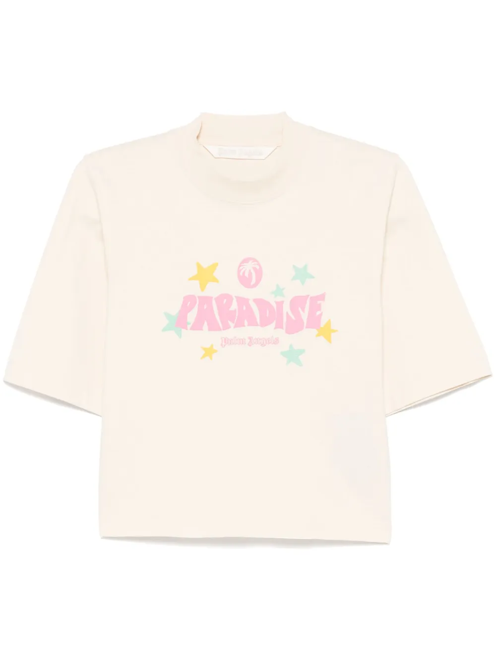 Palm Angels T-shirt Paradise Palm - Giallo