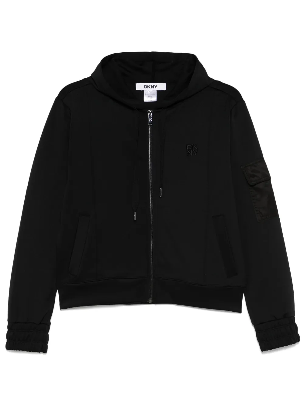 DKNY scuba-jersey hoodie - Nero