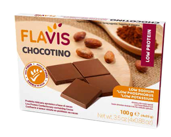 Flavis Chocotino Tavoletta Aproteica Gusto Cacao 100 G