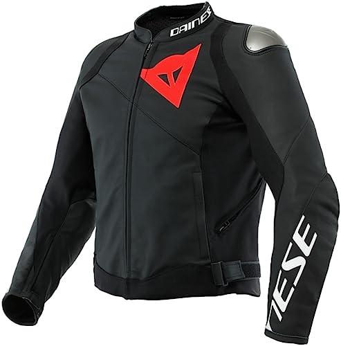 Dainese Sportiva Giacca In Pelle Per Moto Nero 58