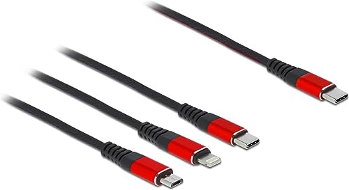 Delock Cable 3 In 1 Type-Câ„¢ - Lightningâ„¢ / Micro Usb/Type-Câ„¢ 30 Cm