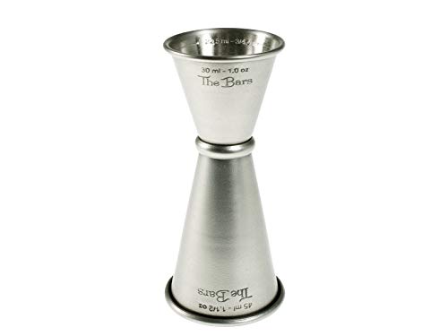 The Bars 005495 Vintage, Misurino Cocktail, Acciaio Inox, Ml 30/45, Made In Italy