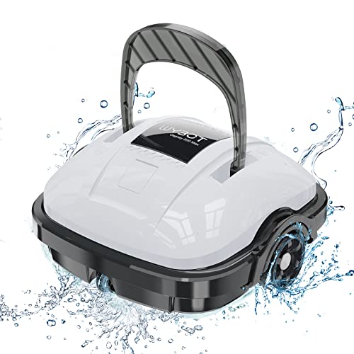 Wybot Robot Piscina Cordless, Aspirapolvere Per Piscina Dura 100 Minuti, Per Piscine Fuori Terra E Piscine Interrate A Fondo Piatto, Doppio Motore, Fi