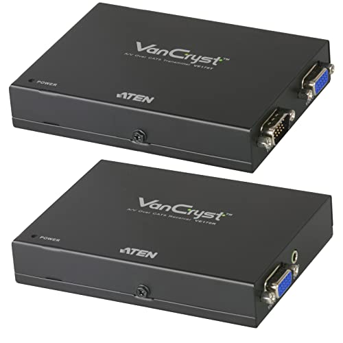 Aten Cat 5 Video Extender + Mono Audio For The Vs1204/08, Local, Ve170 (Audio For The Vs1204/08, Local Unit + Remote Unit Up To 300 M)