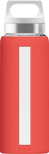 Sigg Dream Borraccia Vetro (0,65L), Borraccia Ermetica E Priva Di Sostanze Nocive, Borraccia Acqua Resistente Al Calore In Vetro Con Rivestimento In S