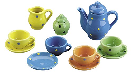 Happy People 47407 Porcellana Piatti Dipinti 13 Pezzi Colorati