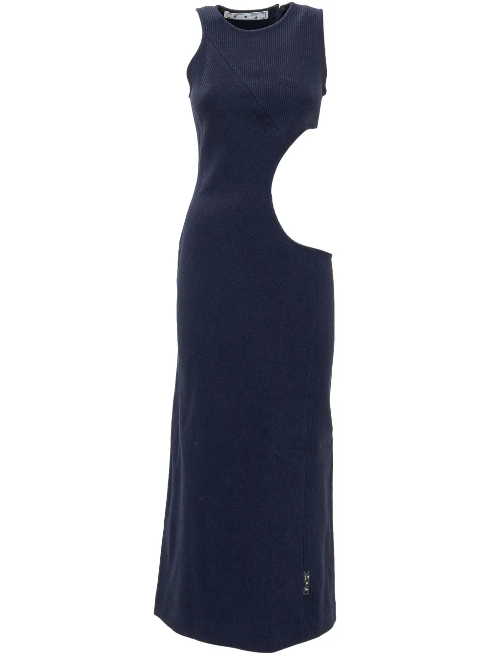 Off-White cut-out maxi dress - Blu