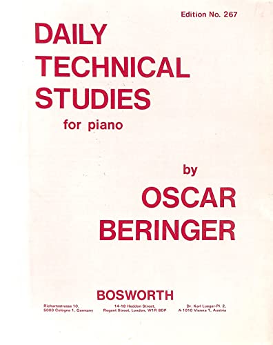 Oscar Beringer: Daily Technical Studies For Piano