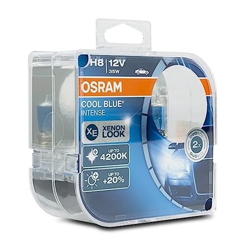 Osram Cool Blue Intense H16, Lampada Alogena Per Proiettori Auto, 64219Cbi-Hcb, 12V Pkw, Duobox (2 Pezzi)