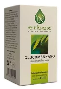 Erbex glucomannano 100 cps 430mg
