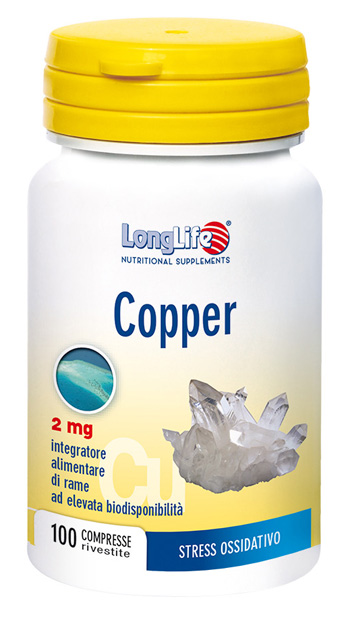 Longlife copper 2mg 100cpr