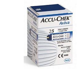 Accu-chek aviva 25 striscette reattive