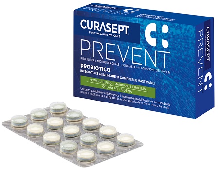 Curasept prevent probiotico 14cpr mastic