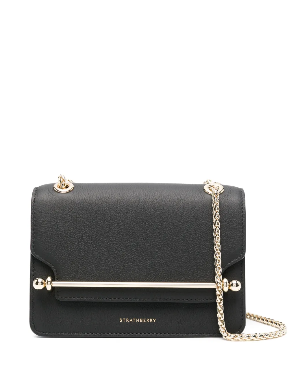 Strathberry Borsa a tracolla East/West mini - Nero