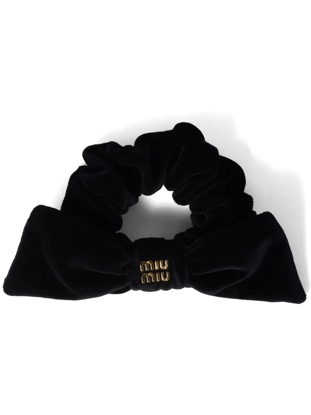 Miu Miu velvet scrunchie - Nero
