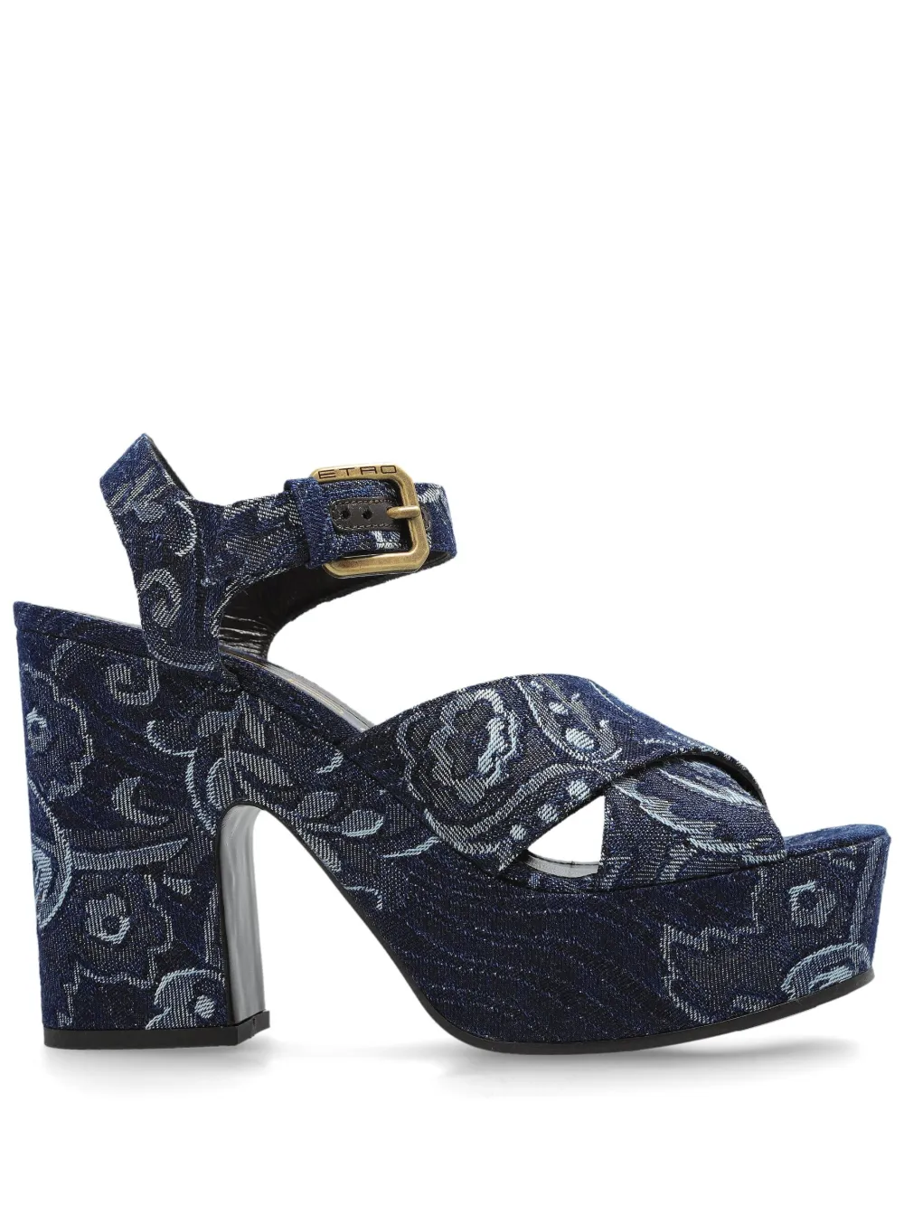 ETRO denim sandals - Blu