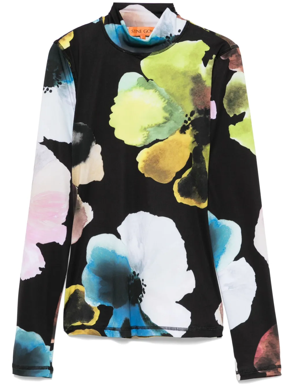 Stine Goya Top a collo alto - Nero