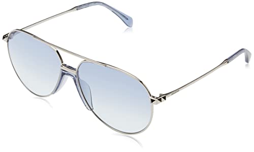 Zadig & Voltaire Szv320 Occhiali, Total Shiny Palladium, 59 Unisex Adulto, Total Shiny Palladium