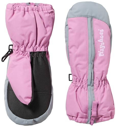 Playshoes Guanto, Guanti Invernali Unisex - Bambini E Ragazzi, Cerniera Rosa, 1 (Ca.1-2 Anni)
