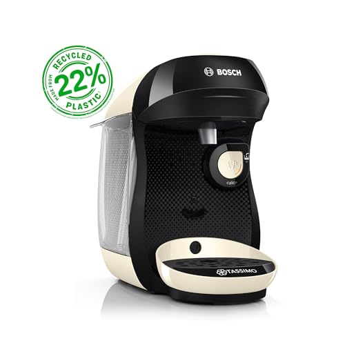 Bosch - Tassimo Happy Friendly, Caffettiera Multi-Bevanda, Fino A 70 Bevande, Onetouch, Intellibrew™, Beige, Tas107E